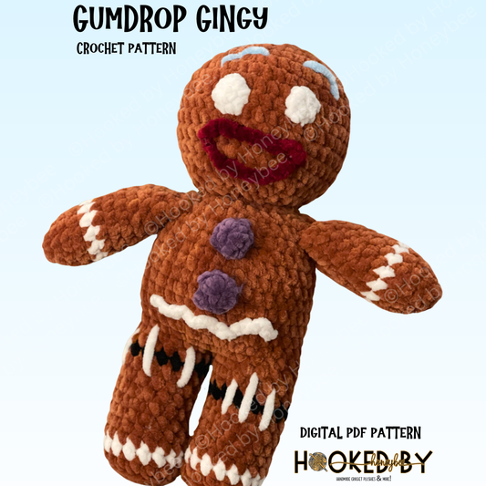 Gumdrop Gingy Crochet Pattern **PDF DOWNLOAD**