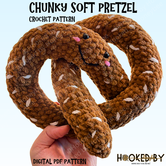 Chunky Soft Pretzel Crochet Pattern **PDF DOWNLOAD**